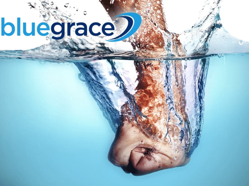 hand punching through water