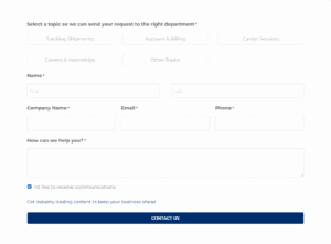 BG Get in touch form