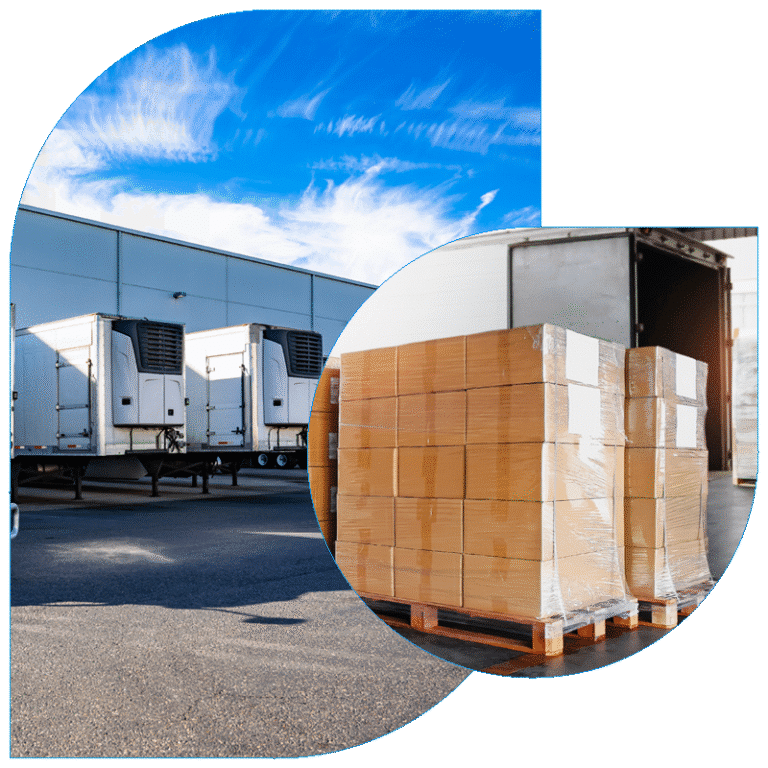 Temperature-Controlled Shipping trailers on docks