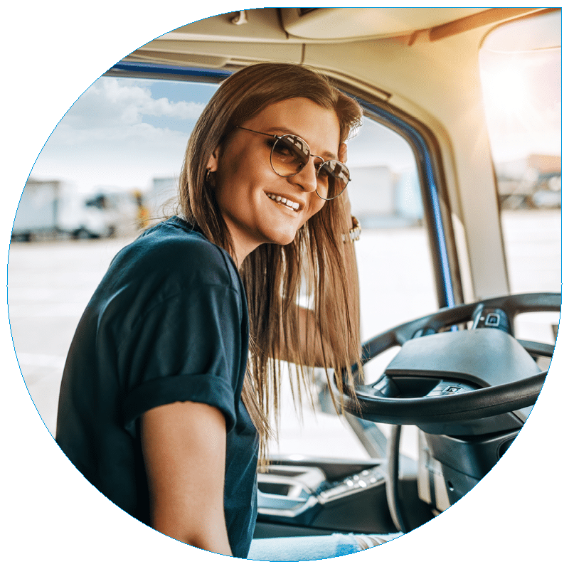 BG Images Petal Options Freight Woman Driver