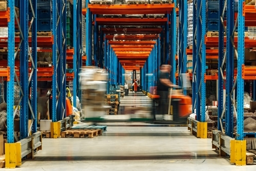 Distribution and fulfillment logistics operations with warehouse and supply chain management