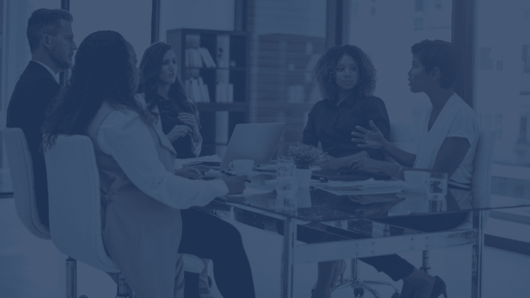 TMS for private equity portfolio companies DARK employees in meeting room
